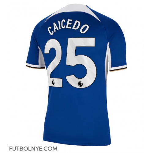 Camiseta Chelsea Moises Caicedo #25 Primera Equipación 2023-24 manga corta